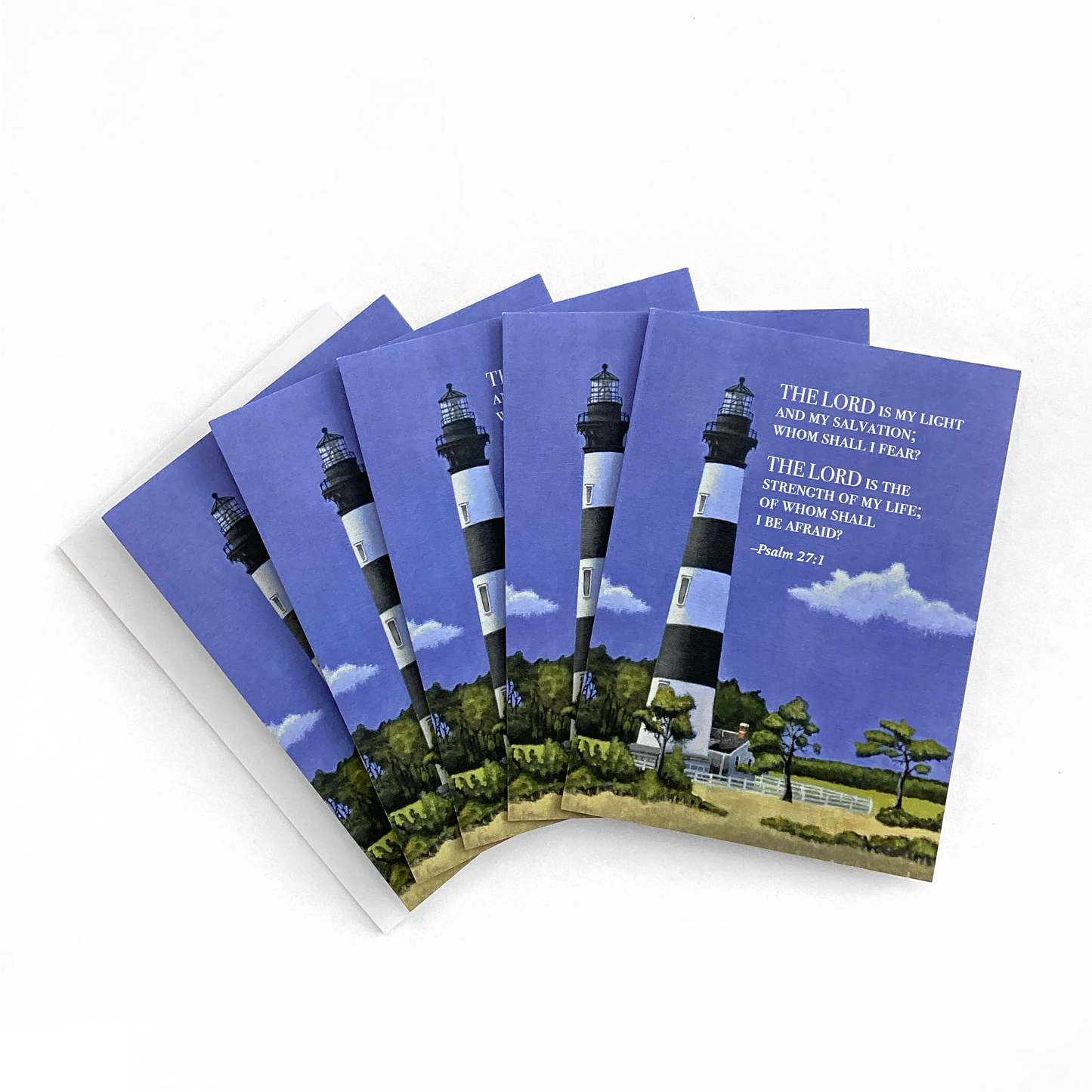 Note Cards 5 Pack: Lighthouse Psalm