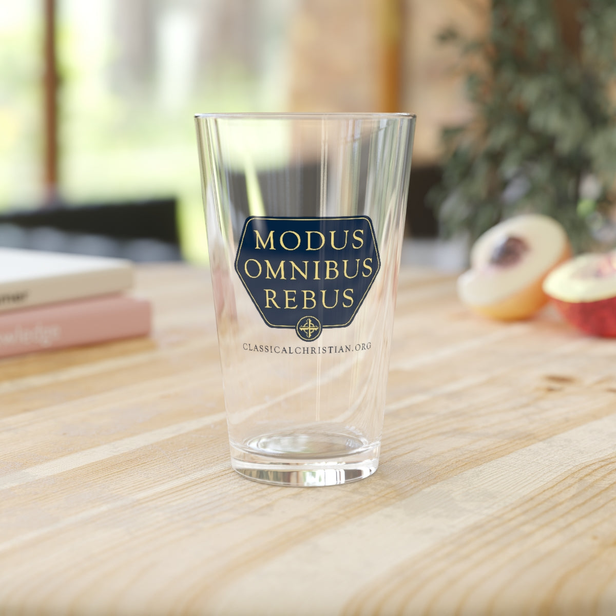 Pint Glass - Modus Omnibus Rebus - "In All Things, Moderation"
