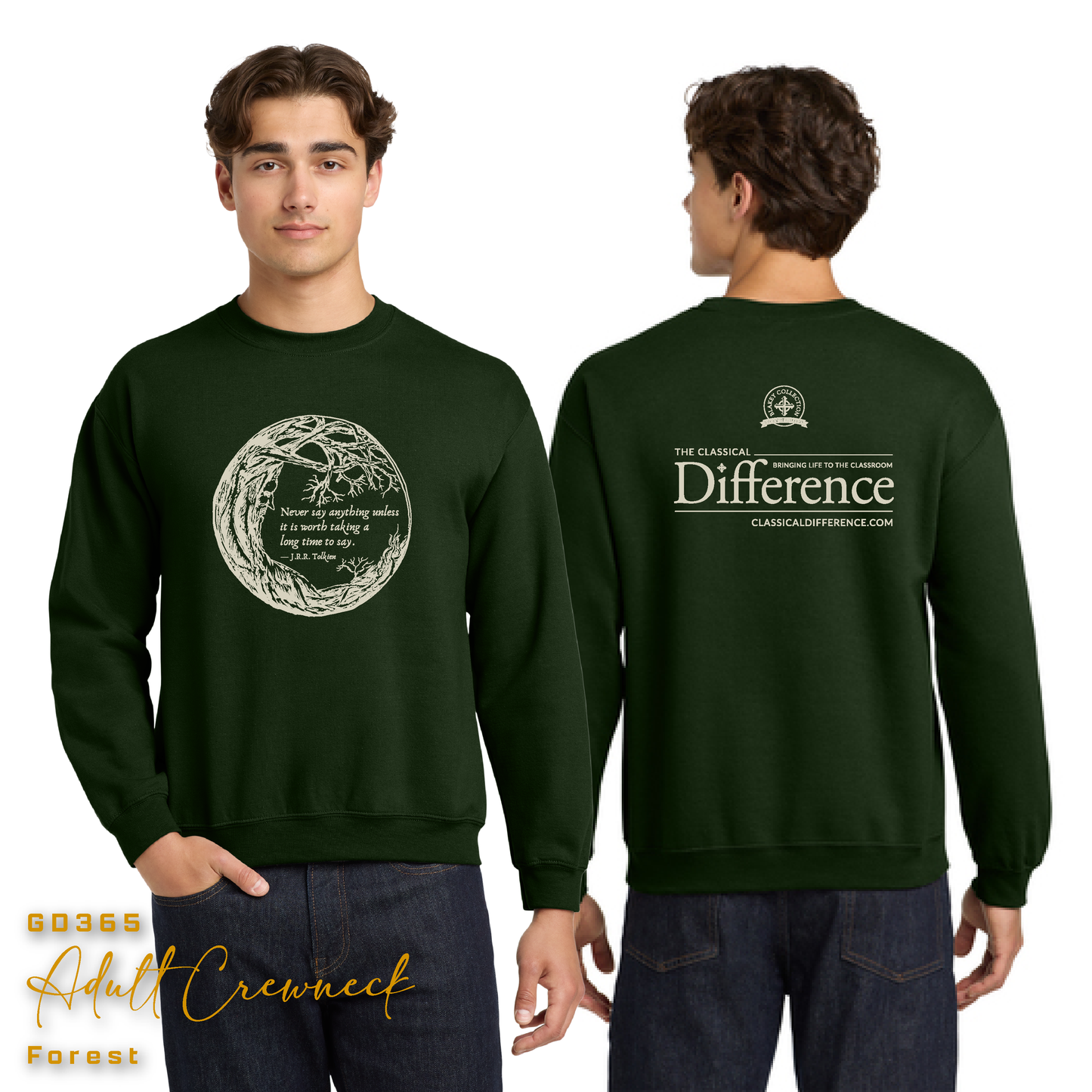 Sweatshirt-Adult: Tolkien-"Never say anything unless..."