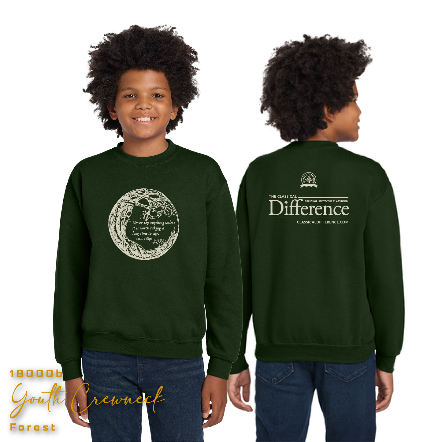 Sweatshirt-Kids: Tolkien-"Never say anything unless..."