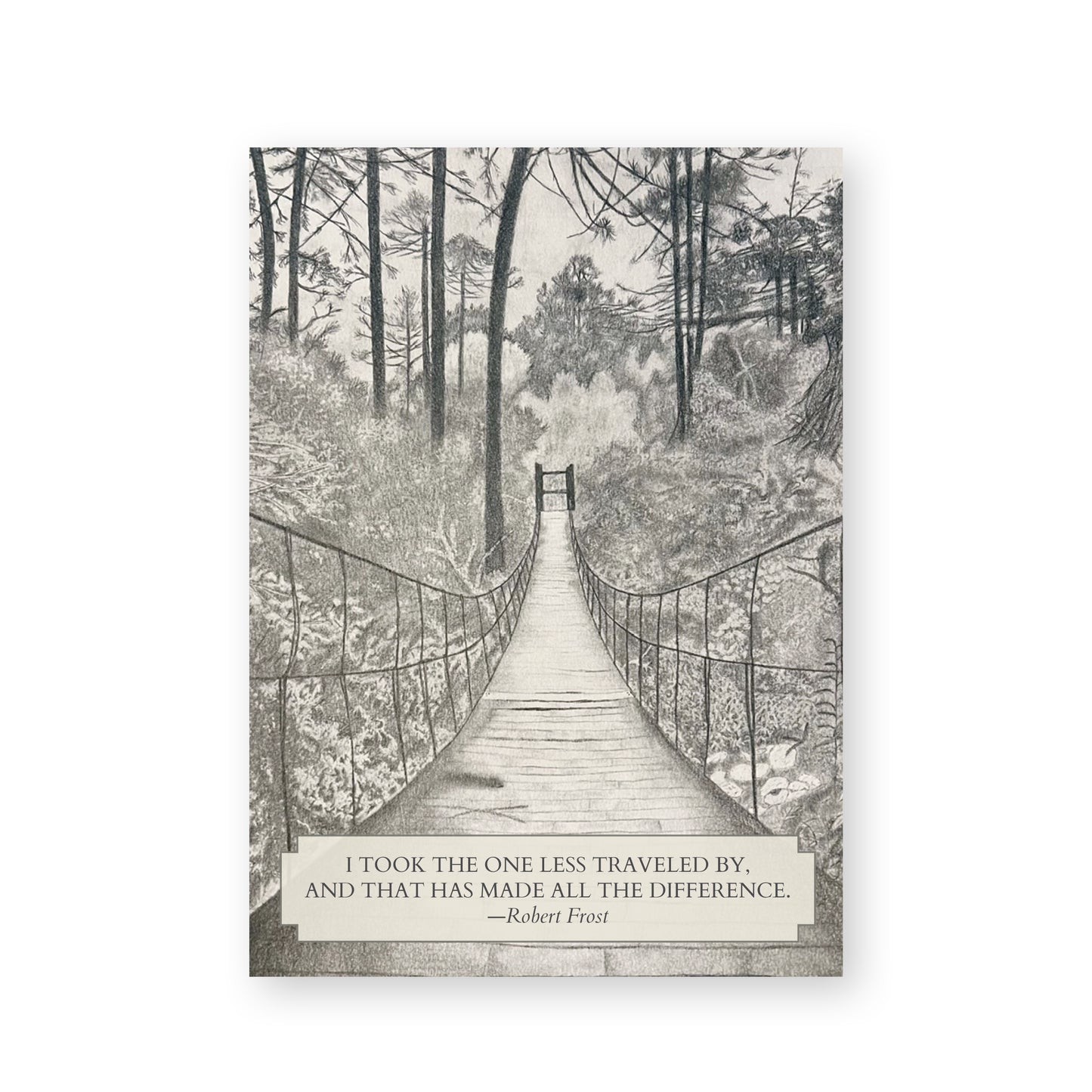 Note Cards 5 Pack: Bridge - Robert Frost