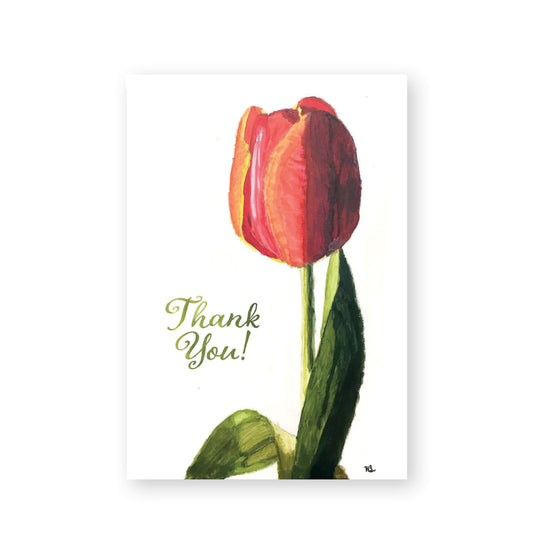 Note Cards 5 Pack: Tulip Thank You