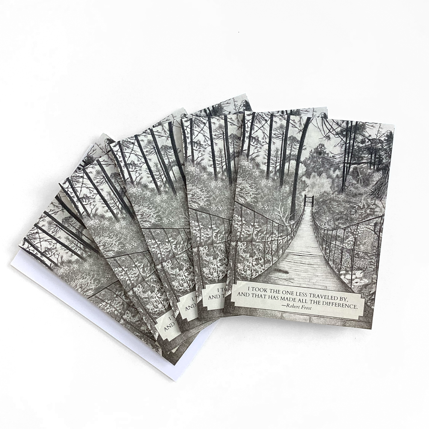 Note Cards 5 Pack: Bridge - Robert Frost